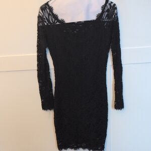 Elegant Black Lace Dress